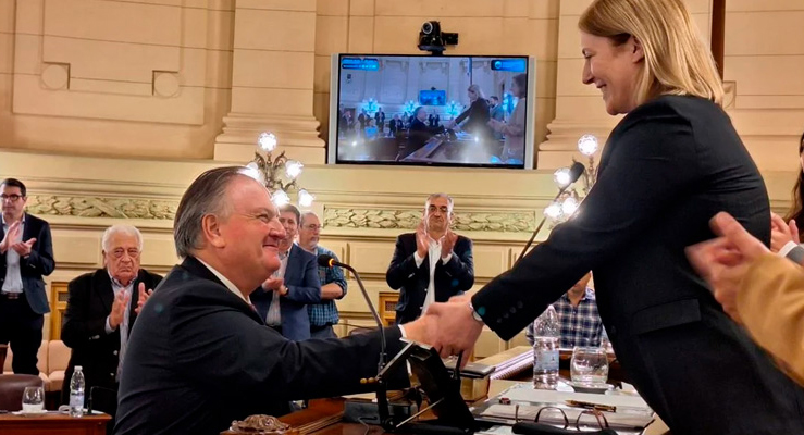 Felipe Michlig fue reelecto como Presidente Provisional del Senado Santafesino